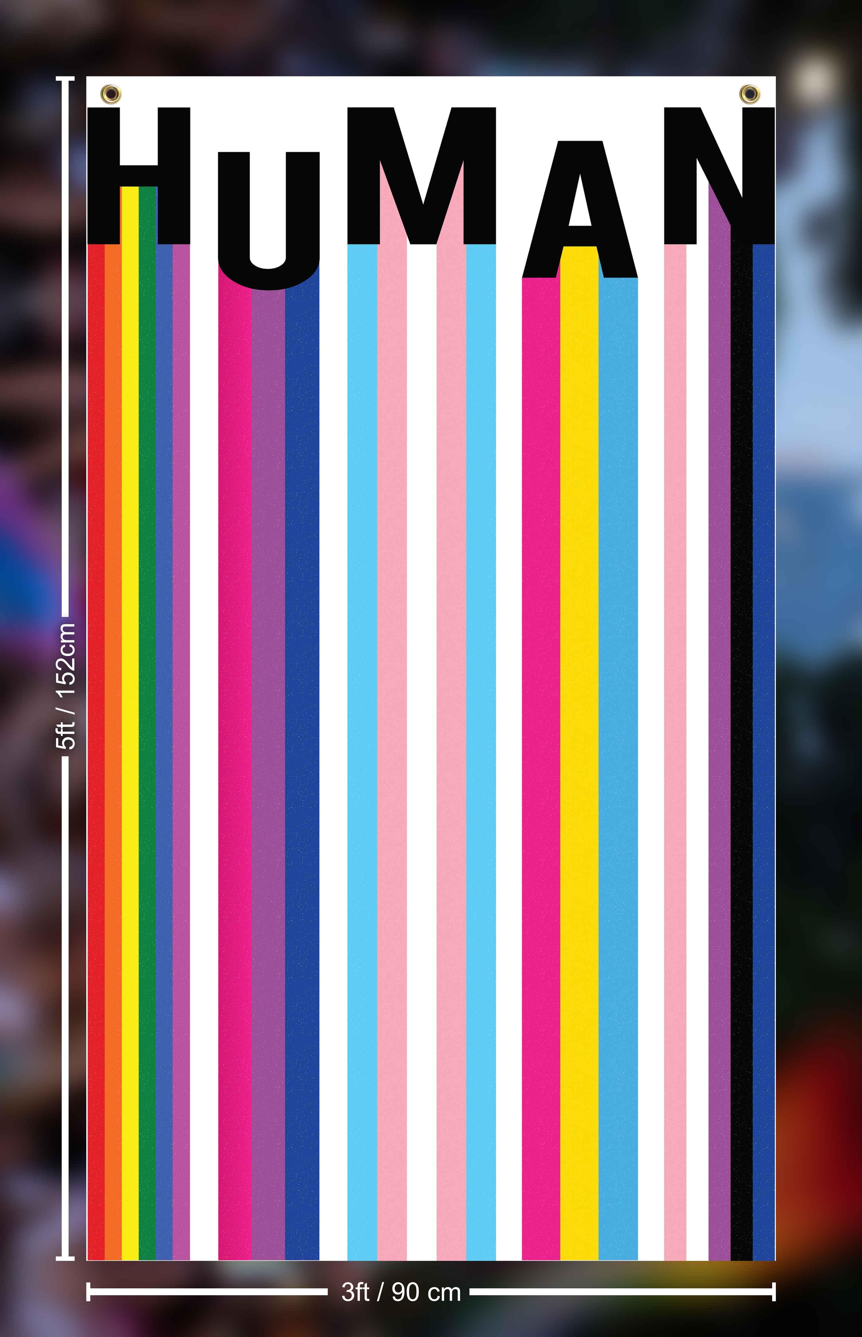 Human - 3x5ft Flag