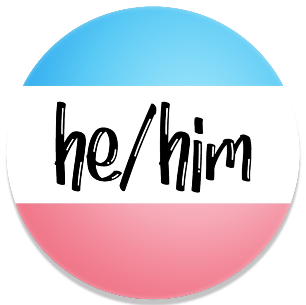 He / Him Trans Pin