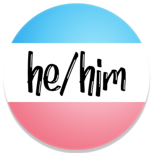 He / Him Trans Pin