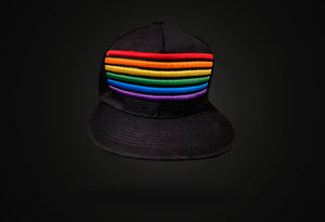 Striped Rainbow Hat