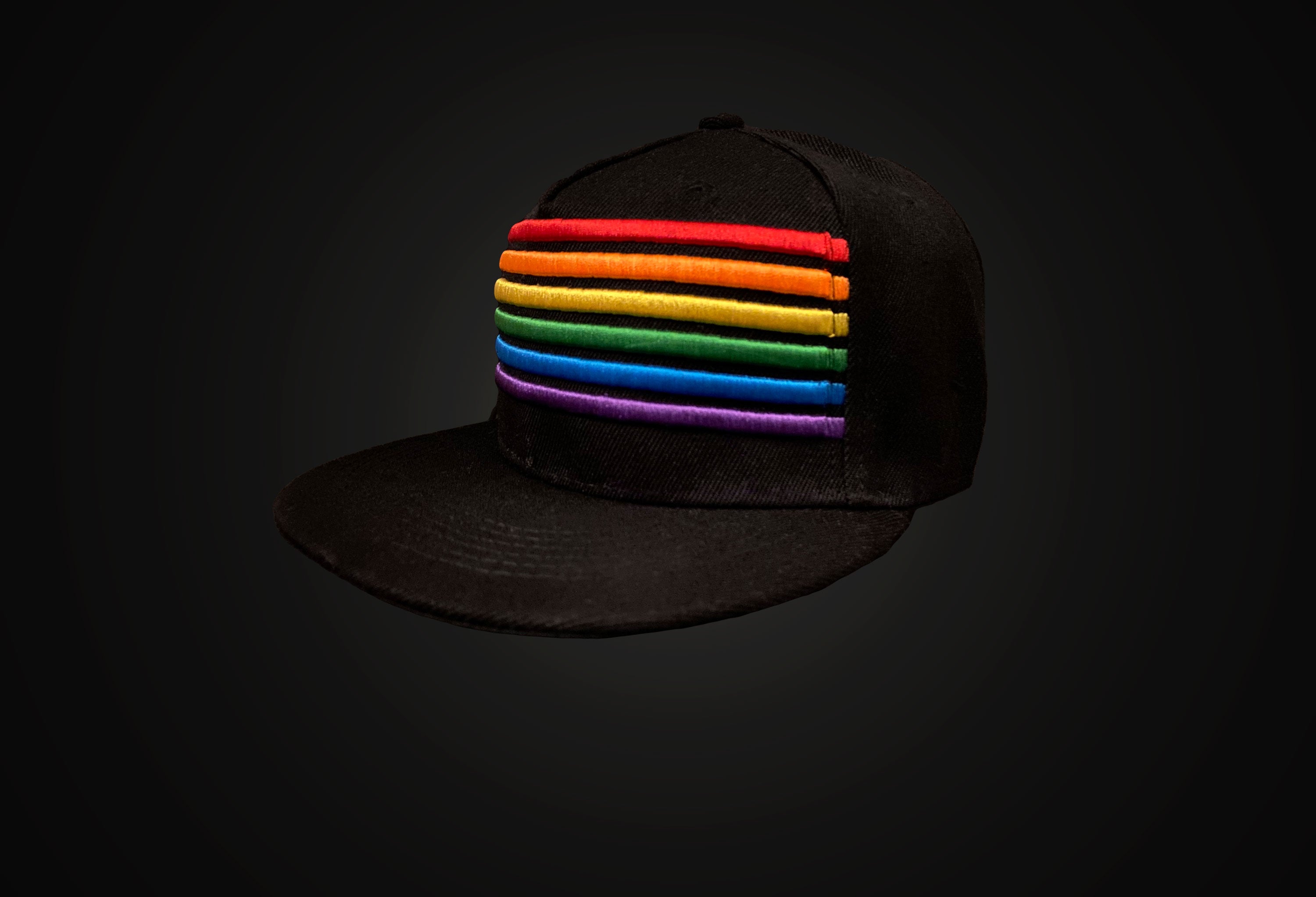 Striped Rainbow Hat