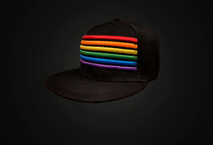 Striped Rainbow Hat